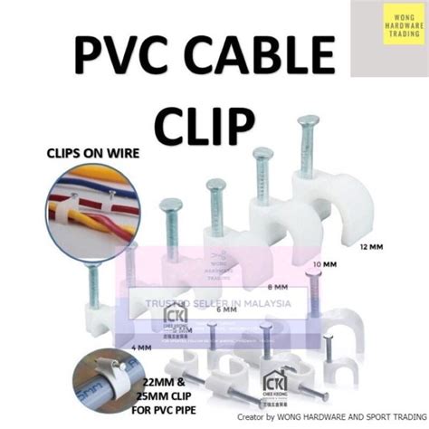 Pvc Cable Clip Wall100pcs）4mm 5mm 6mm 8mm 9mm 10mm 12mm 14mm 18mm 20mm