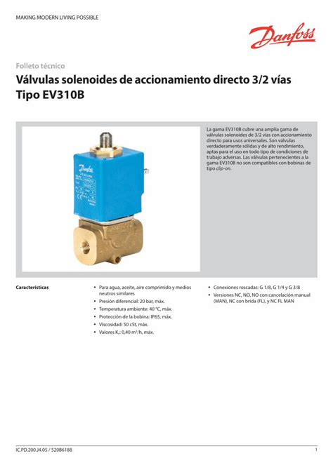 Pdf Folleto Tcnico V Lvulas Solenoides De Accionamiento Pdf