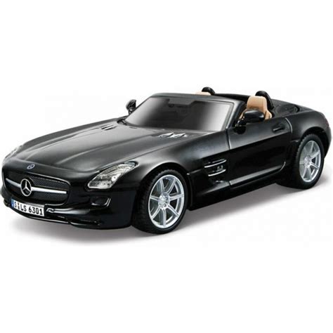 132 Burago Mercedes Benz Sls Amg Roadster Μαύρη