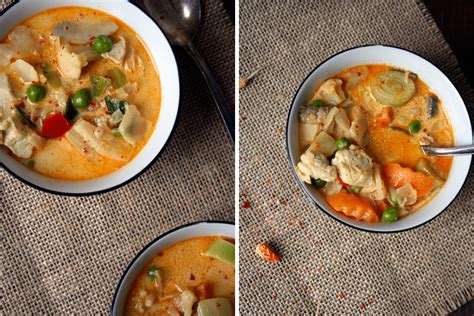 Thai Suppe mit Kokos und Hühnchen Kochkarussell