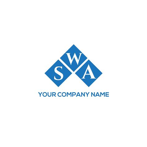 SWA letter logo design on white background. SWA creative initials ...