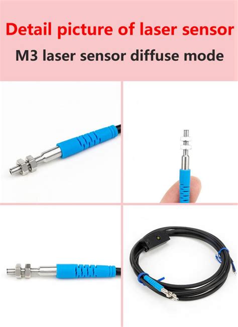 Luoshida Small Diffuse Laser Sensor Diffuse Photoelectric Sensor Npn