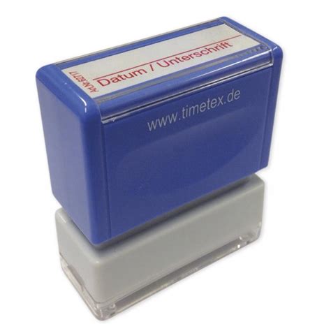 Siebdruck Stempel Perpetuum Unterschrift Timetex