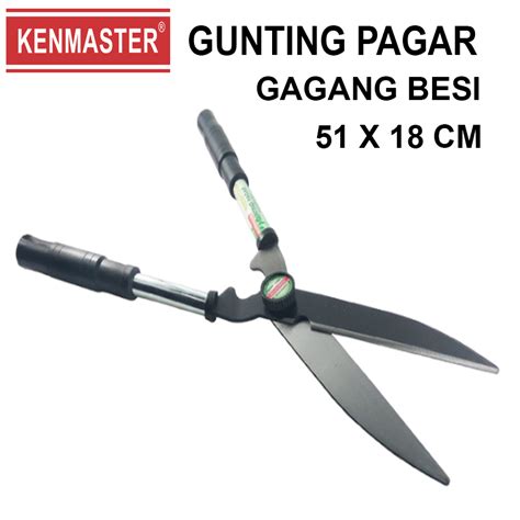 Jual Gunting Rumput Gagang Besi Kenmaster Gunting Pagar Panjang 51 Cm