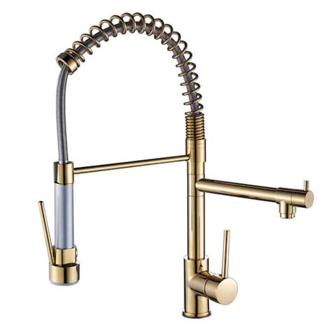 Single Hole Single Handle Pull Down Sprayer Kitchen Faucet Modern