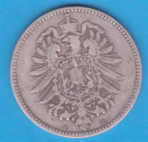 Moneda Din Argint Germania Mark Lit C Puritate