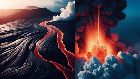 Differences in Eruption Styles: Hawaiian vs. Plinian Volcanic Activity ...