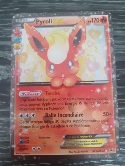 Carte Pok Mon Pyroli Ex Rc Rc Xy G N Rations Fran Aise Eur