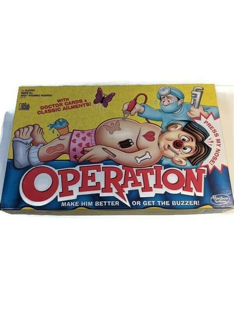 Hasbro Gaming Classic Operation Game Contemporary Manufacture