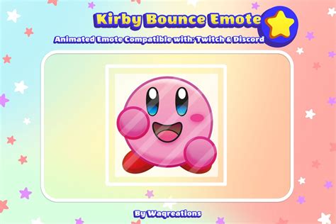 Animated Kirby Bounce Emote for Twitch and Discord - Etsy