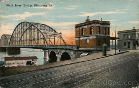 Sixth Street Bridge Pittsburgh Pa Postcard