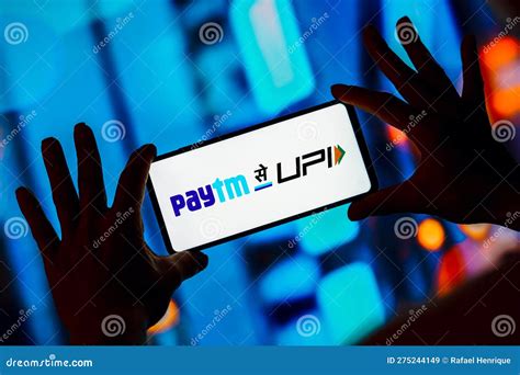 April 16, 2023, Brazil. in this Photo Illustration, the Paytm Logo is ...