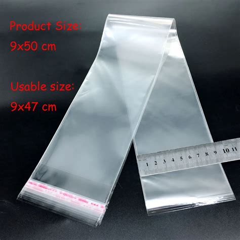 Storage Bags Clear Self Adhesive Seal Plastic Packaging Bag Resealable