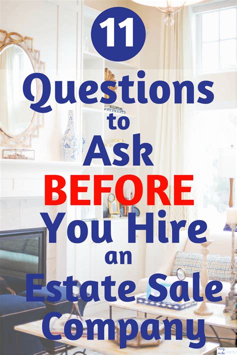 11 Questions To Ask BEFORE You Hire an Estate Sale Company - My Side of 50