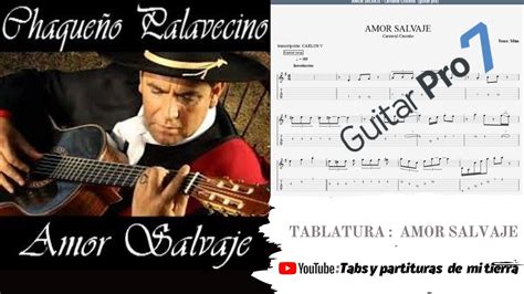 AMOR SALVAJE TABLATURA chaqueño palavecino YouTube