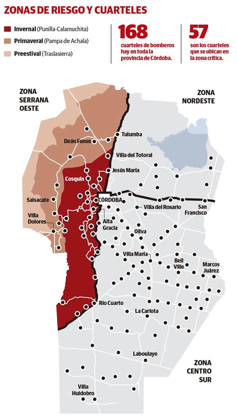 Infografías Sobre Los Incendios Cuáles Son Las Zonas Rojas De Córdoba