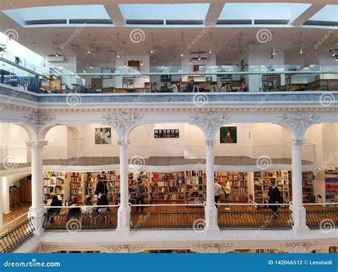 Carturesti Bookshop In Bucharest Romania Editorial Photography