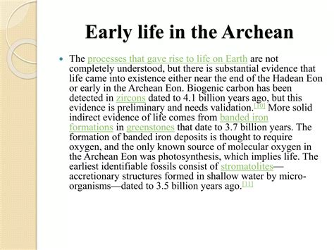 Archean Eon Ppt