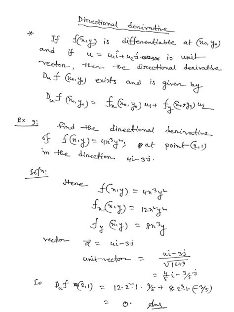 Directional Derivative | PDF