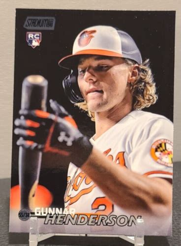 2023 Topps Stadium Club Gunnar Henderson 19 Black Foil Ebay