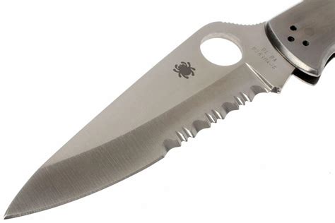 Spyderco Endura 4 Stainless Steel C10PS Navaja Parcialmente Dentada