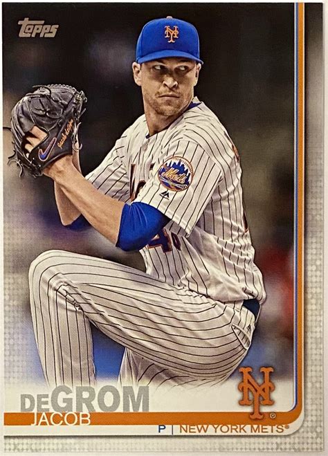 Jacob Degrom Topps New York Mets Baseball Card Kbk Sports