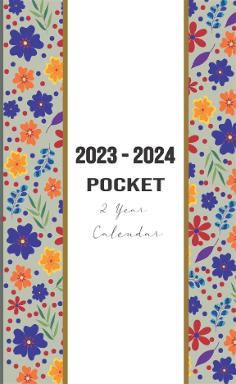 2023 2024 Pocket 2 Year Calendar Pocket Calendar 2023 2024 For Purse