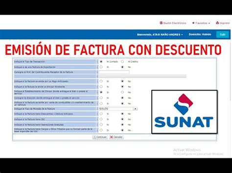 Ejemplo de factura con descuento Facturación Ya