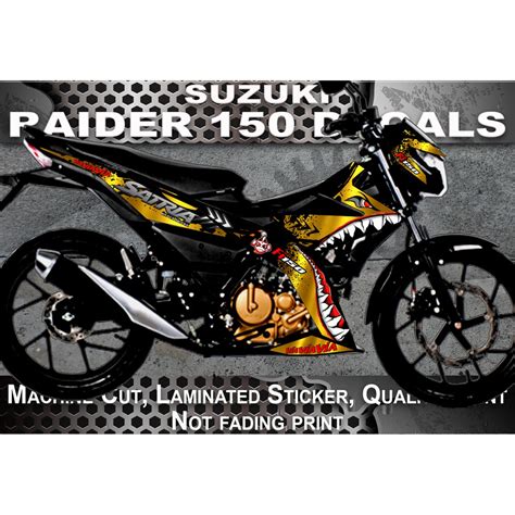 Raider 150 Fi Declas Sticker Shark Shopee Philippines