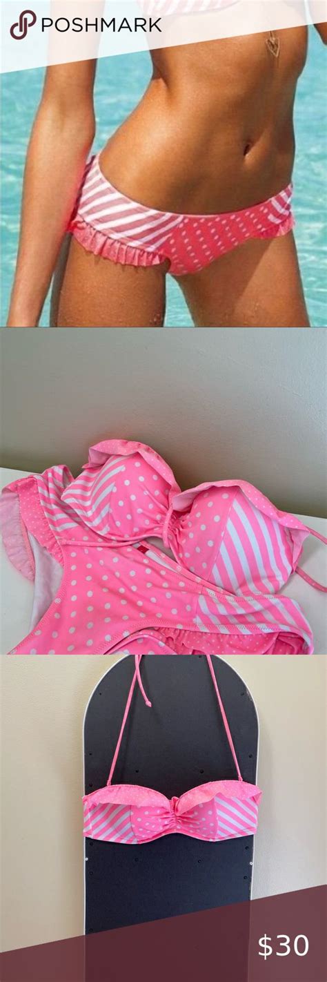 Victoria Secret Hot Pink Poka Dot Bikini Victoria Secret Bikinis