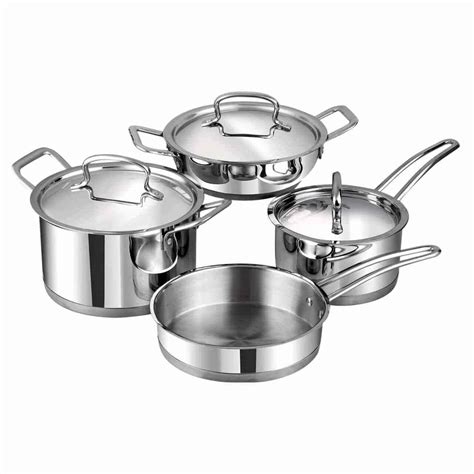 Vinod Stainless Steel Classique Deluxe Cookware Set, 4 Pcs - Mr. Cookware