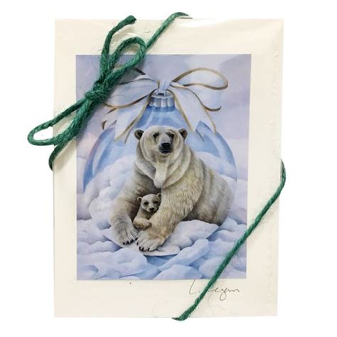 Holiday Reflections Polar Bear Greeting Cards Amnh Store