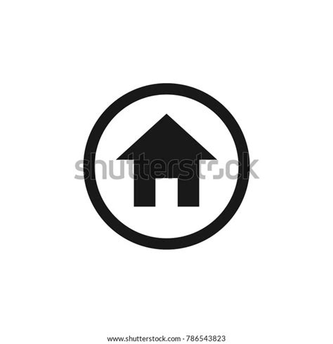 Home Button Icon Vector Template Stock Vector (Royalty Free) 786543823 ...