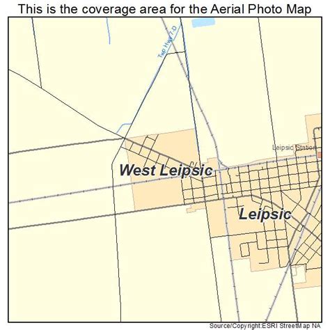 Aerial Photography Map of West Leipsic, OH Ohio