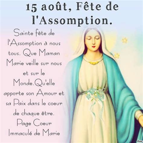 Fête De Lassomtion 15 Août 2017 15 Aout Assomption Assomption