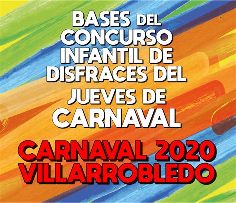 Bases Concurso Infantil De Disfraces Del Jueves De Carnaval