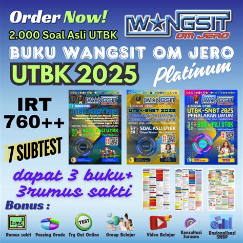 Jual Edisi Terbaru Utbk Buku Wangsit Om Jero Tps Utbk Snbt