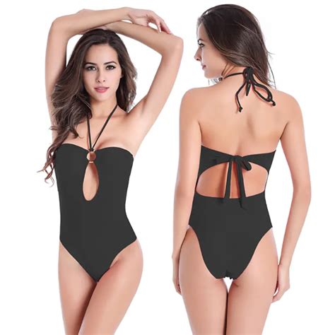 Swimmart Sexy One Piece Tight Swimsuit Monokini Plus Size Xl 3xl Girl