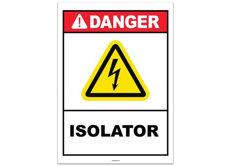 Danger Isolator Sticker