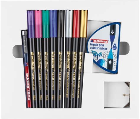 Brushpen Edding Happy Lettering Starter Set Bol