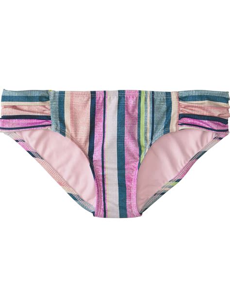 Ruched Bikini Bottom Holy Grail Madras Stripe Title Nine