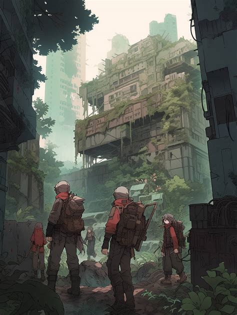 A Post-apocalyptic Landscape With Overgrown 82e0a by UnitedPenguin on DeviantArt