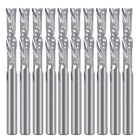 Hozly Spiral Router Bits Flutes Down Cut Inch Cutting Diameter