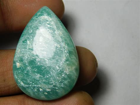 Natural Green Amazonite Cabochonsgreen Amazonite Etsy