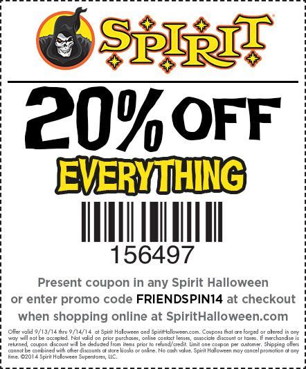 Spirit Halloween Coupon Printable | TUTORE.ORG - Master of Documents