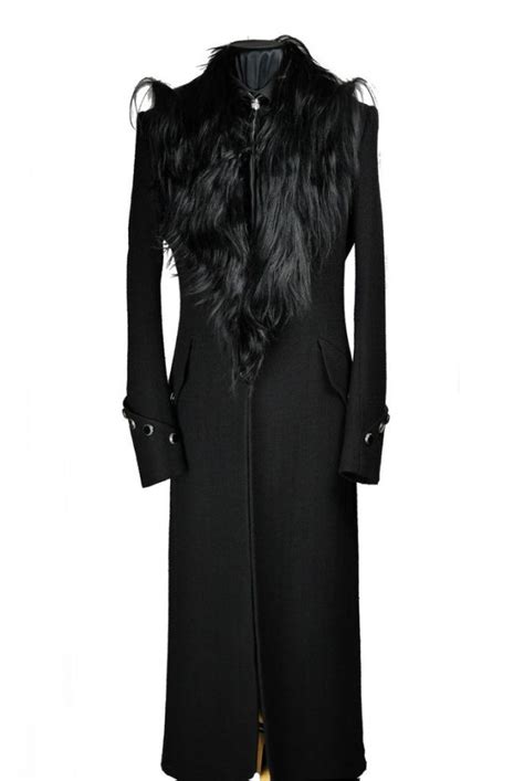 fur collar long coat sir tom baker