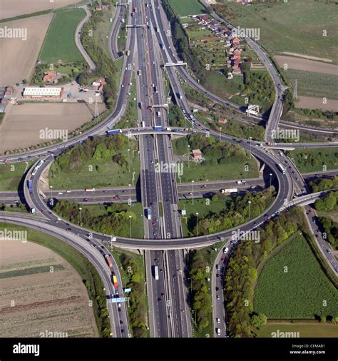 Motorway Junction Aerial High Resolution Stock Photography and Images - Alamy