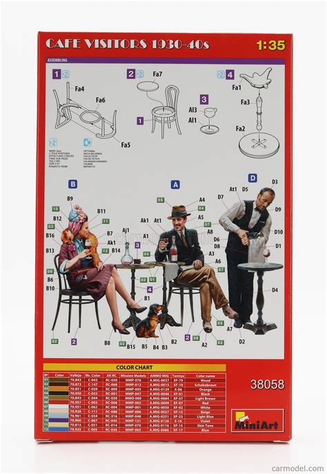 MINIART 38058 Scale 1/35 | FIGURES CAFE VISITORS 1930-1940