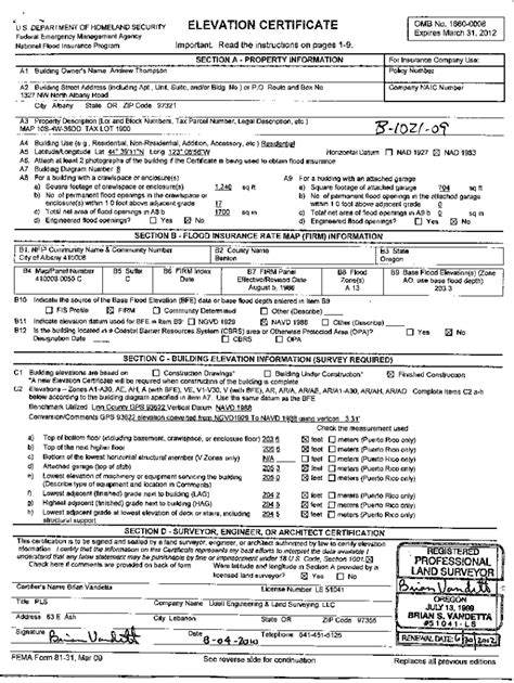 Fillable Online Fema Understanding Elevation Certificates Fact Sheet