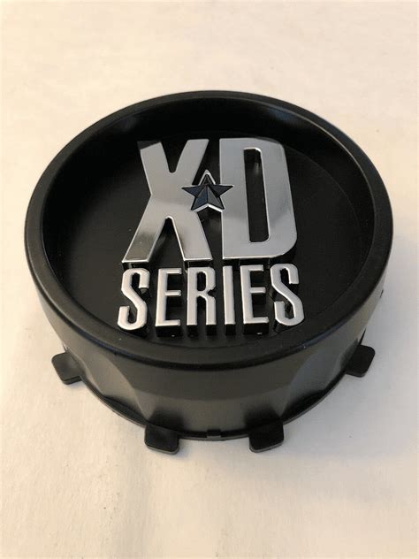 KMC XD Series Satin Black Wheel Center Hub Cap Push Thru For 5x150 5x5